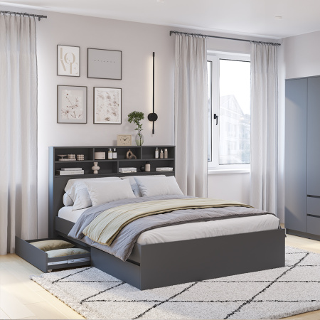 Стеллаж-полка "Симпл" СП-03 (графит)