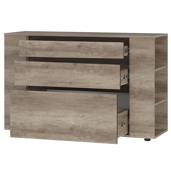 Комод "Энигма" КМ-06 (дуб каньон/венге)