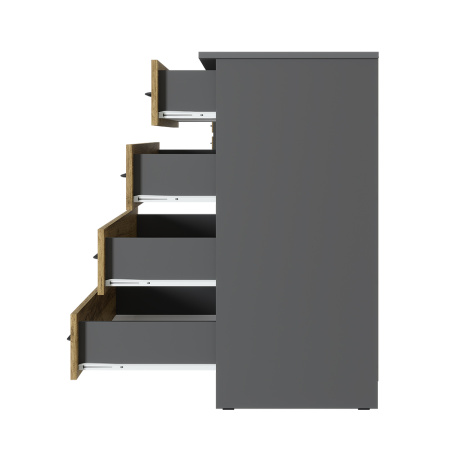 Комод "Лофт" (графит/крафт)