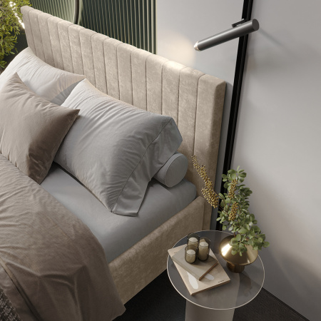 Кровать 1,6 м "Хлоя" КР-18 (Мокко)