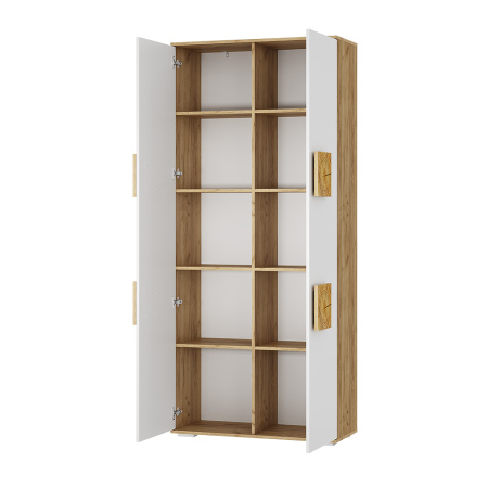 Шкаф 2-х створчатый "Тиволи" ШК-01 (Крафт/Белый) Шкаф 2-х створчатый "Тиволи" ШК-01 (Крафт/Белый)