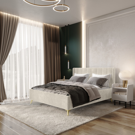 Кровать 1,6 м "Версаль" КР-18 (Миндаль)