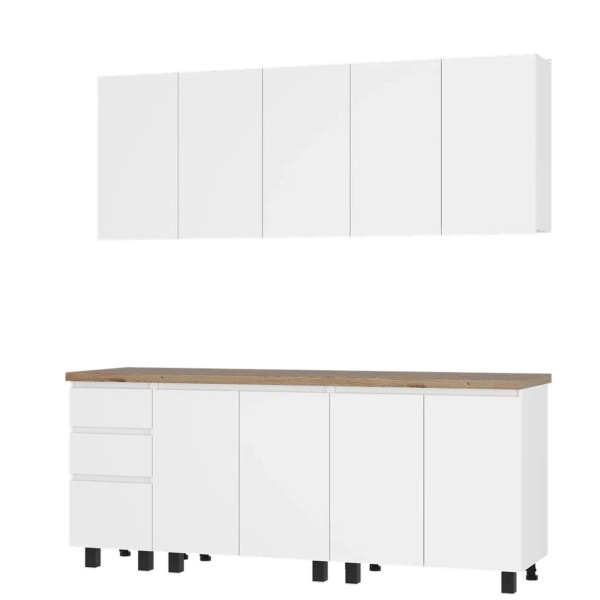 Кухня "Честер" 2,0 м (белый)