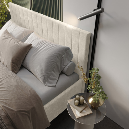 Кровать 1,6 м "Хлоя" КР-18 (Миндаль)