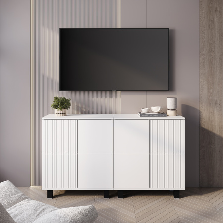 Комод "Жаклин" КМ-11 (Белый/Эмаль белая F26)