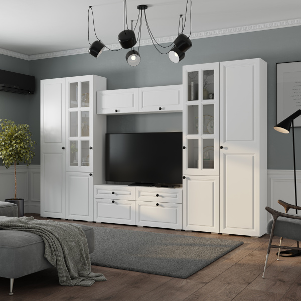 Тумба под ТВ "Софт" ТБ-07 (Белый/Эмаль белая (F26))