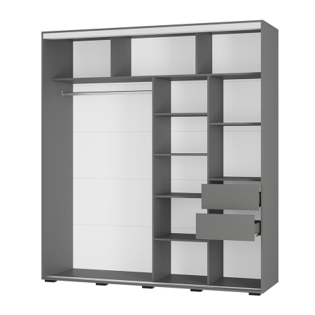 Шкаф-купе "Крафт-6" (графит)