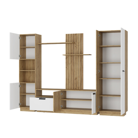 Гостиная "Мишель тип 2" ГС-01 (крафт/белый)