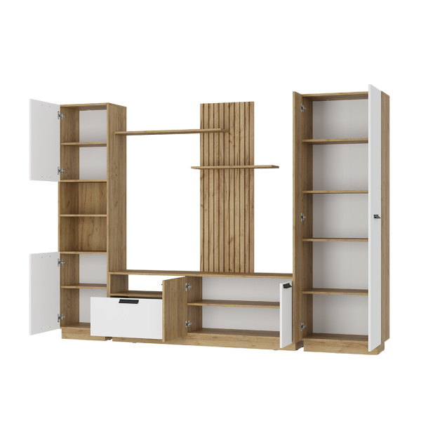 Гостиная "Мишель тип 2" ГС-01 (крафт/белый)