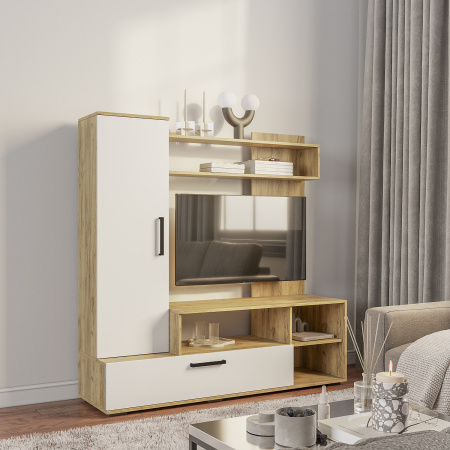 Гостиная "Евро 2" (крафт/белый)