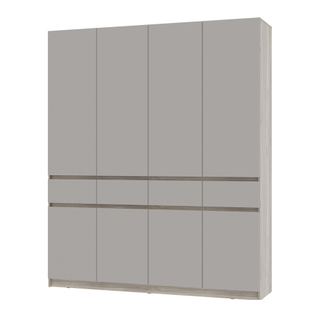 Шкаф 4-х створчатый "Багира" ШК-13 (Дуб смоки/Кашемир)