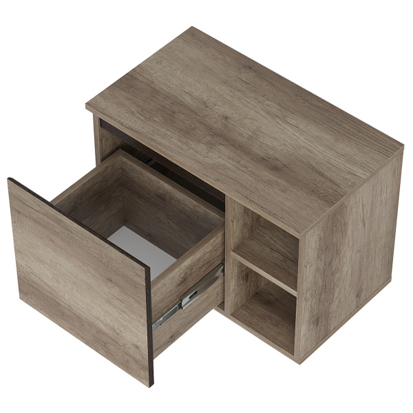 Тумба прикроватная "Энигма" ТБ-14 (дуб каньон/венге)