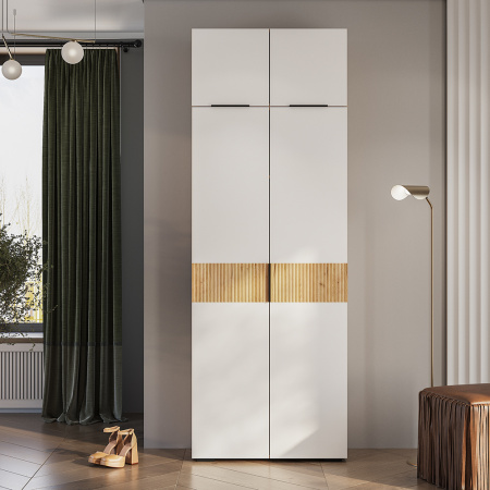 Шкаф 2-х створчатый "Сандра" ШК-04 (Крафт/Белый/Тортуга (М27))