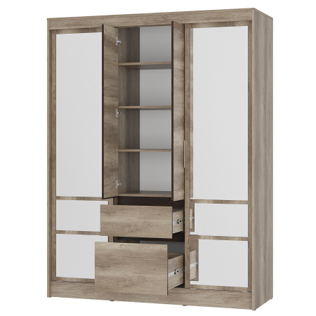 Шкаф-купе "Энигма" ШКК-06 (дуб каньон/венге)