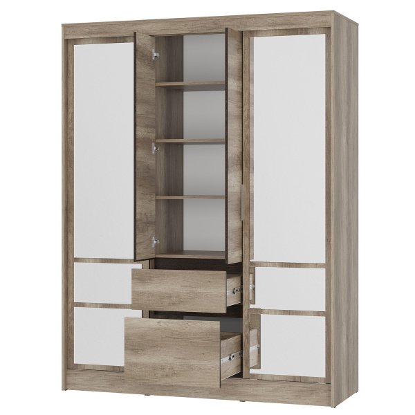 Шкаф-купе "Энигма" ШКК-06 (дуб каньон/венге)