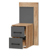 Тумба прикроватная "Прима" ТБ-12 (графит/дуб каньон)