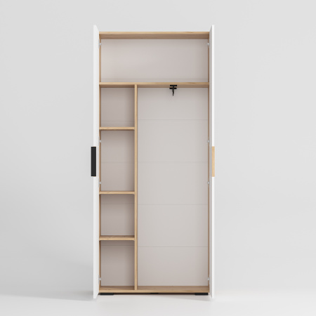 Шкаф 2-х створчатый "Сандра" ШК-04 (Крафт/Белый/Тортуга (М27))