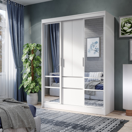 Шкаф-купе "Симпл" ШКК-06 (белый)