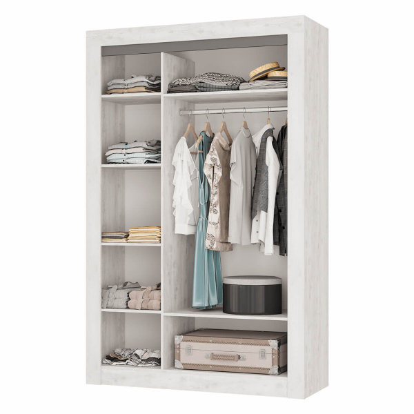 Шкаф 3-х створчатый "Леонардо" ШК-35 (Бетон пайн светлый/графит)