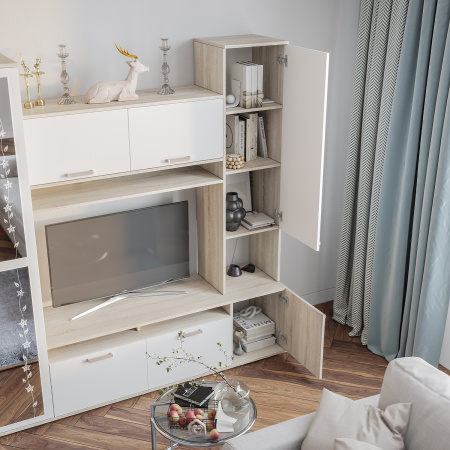 Гостиная "Лукас" (Сонома/белый)