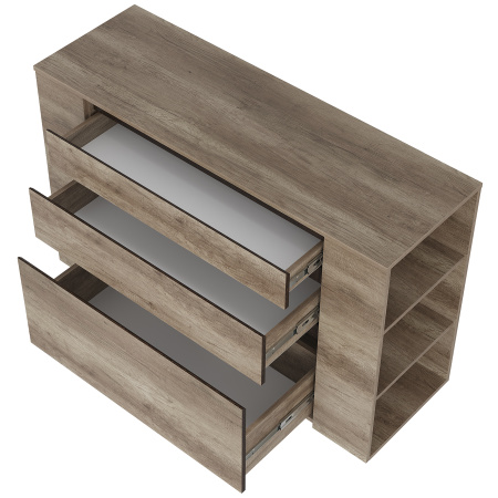 Комод "Энигма" КМ-06 (дуб каньон/венге)