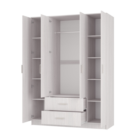 "Титан" шкаф 4-х створчатый (Ясень белый)