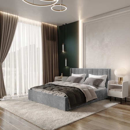 Кровать 1,6 м "Версаль" КР-18 (Хром)