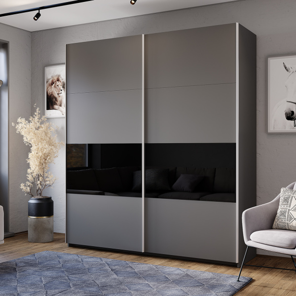 Шкаф-купе "Харви" ШКК-10 (Графит)