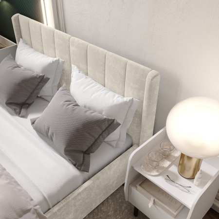 Кровать 1,6 м "Версаль" КР-18 (Миндаль)