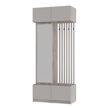 Прихожая "Багира" ПР-03 (Дуб смоки/Кашемир)