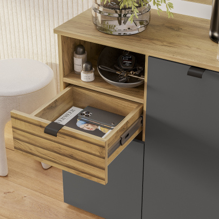 Тумба "Марсель" ТБ-02 Крафт/Графит (Крафт/Графит)