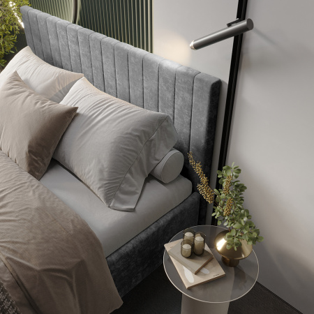 Кровать 1,6 м "Хлоя" КР-18 (Хром)