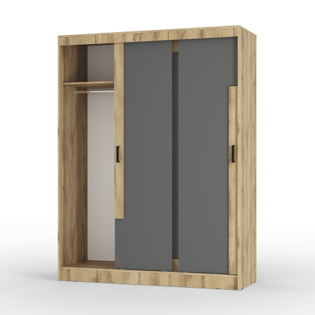 Шкаф-купе "Смарт" ШКК-06 (Крафт/графит)