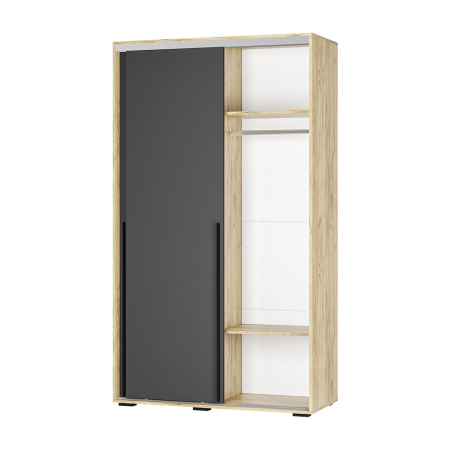 Шкаф-купе "Мебелони" ШКК-11 (МБ) (крафт/графит)