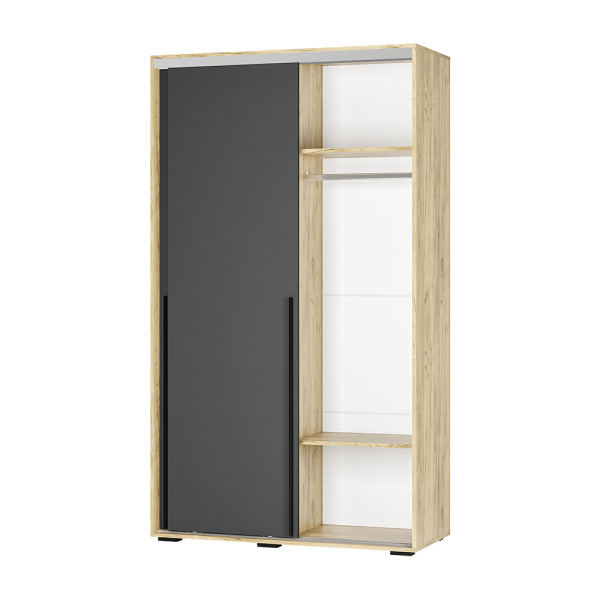 Шкаф-купе "Мебелони" ШКК-11 (МБ) (крафт/графит)