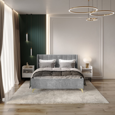 Кровать 1,6 м "Версаль" КР-18 (Хром)