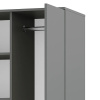 Шкаф 2-х створчатый "Симпл" ШК-03 (графит)
