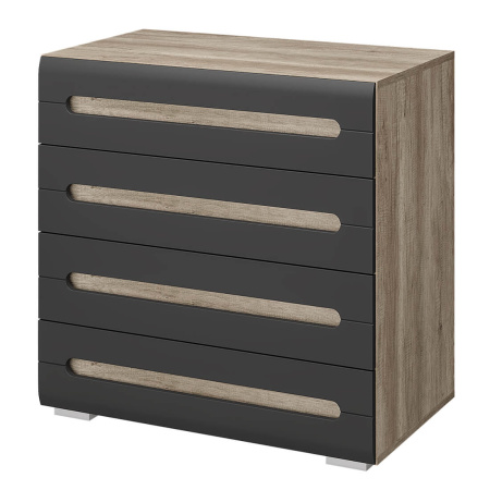 "Наоми" Комод КМ-09 (дуб каньон/графит)