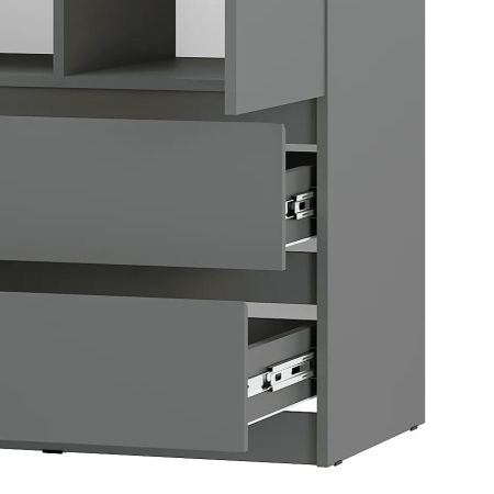 Шкаф 2-х створчатый "Симпл" ШК-03 (графит)