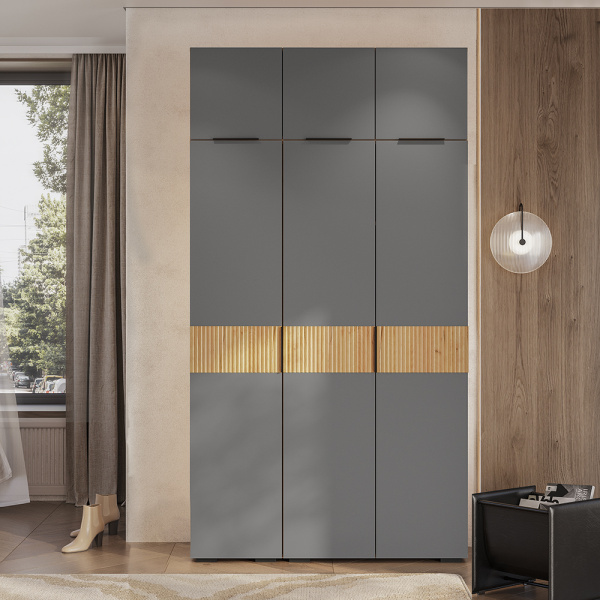 Шкаф навесной "Сандра" ШКН-03 (Крафт/Графит)