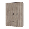 "Титан" шкаф 4-х створчатый (дуб смоки)