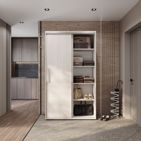 Шкаф-купе "Мебелони" ШКК-11 (Ясень белый)